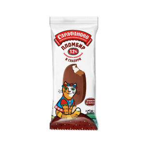 Эскимо двухслойное ваниль-шоколадное в глазури Сарафаново